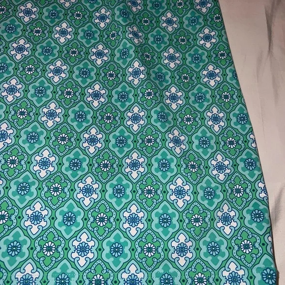 Talbots Size M Slip On Dress Paisley Poly Spandex Sleeveless #D1 - Picture 4 of 4